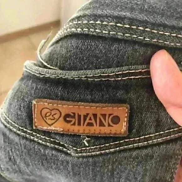 vtg #gitano dark gray jeans labeled 12 short 12 petite small waist - Picture 7 of 11